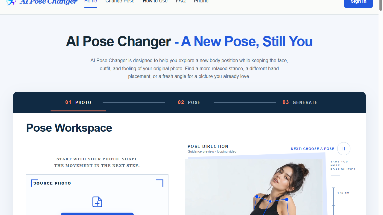 AI Pose Changer preview