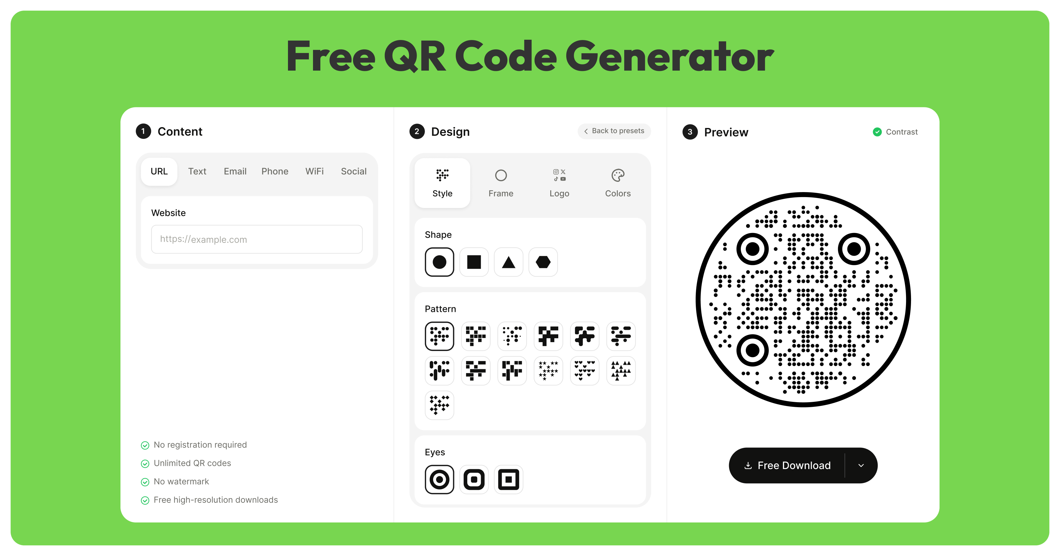 KoloQR product screenshot