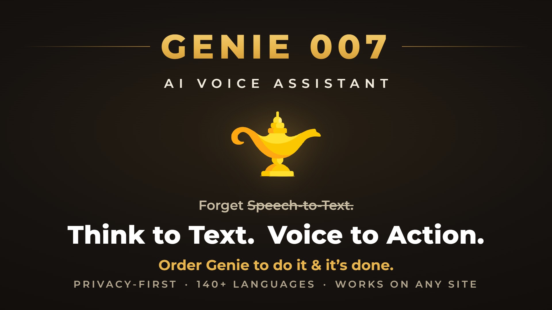 Genie 007 preview