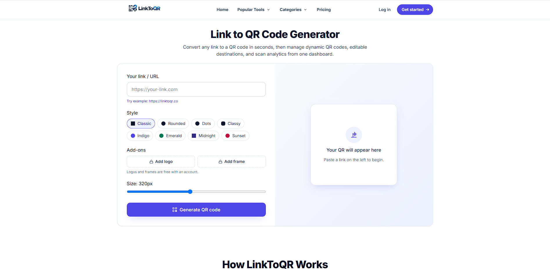 LinkToQr preview