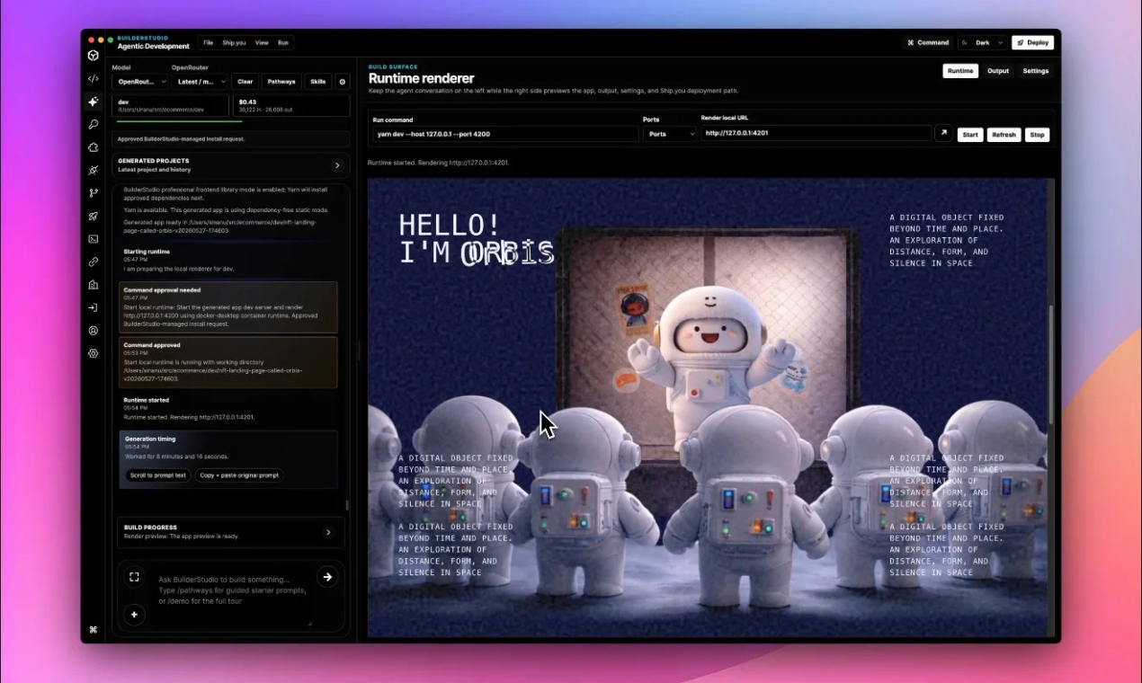 BuilderStudio preview