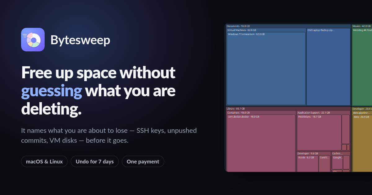Bytesweep preview