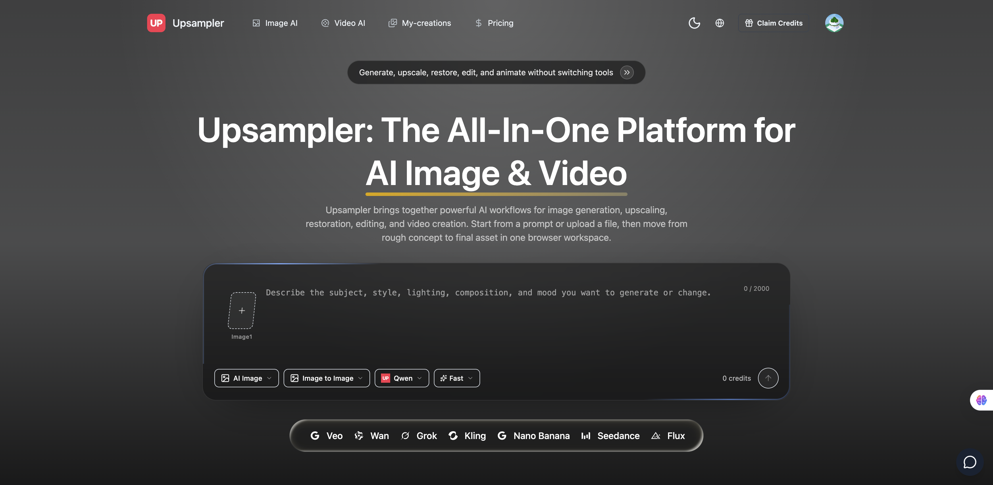 Upsampler preview