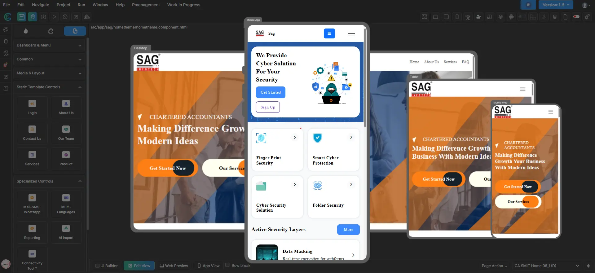 AI-powered low-code web & app builder screenshot 1