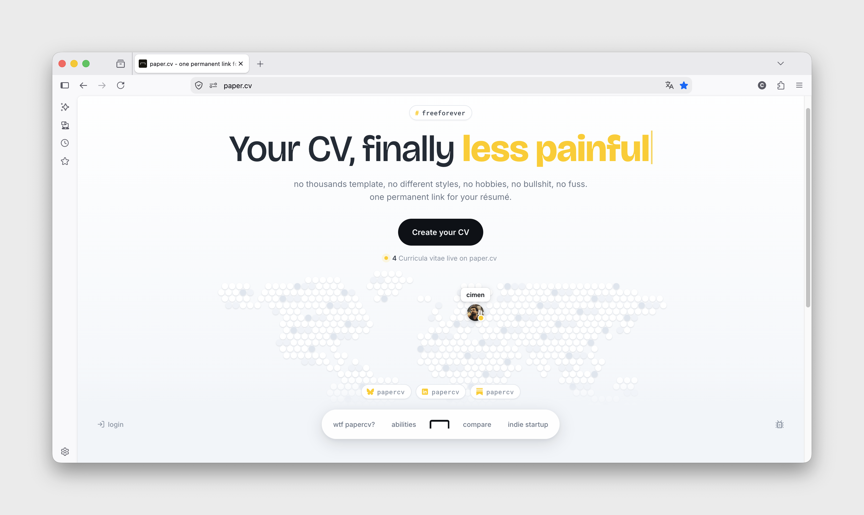 papercv preview