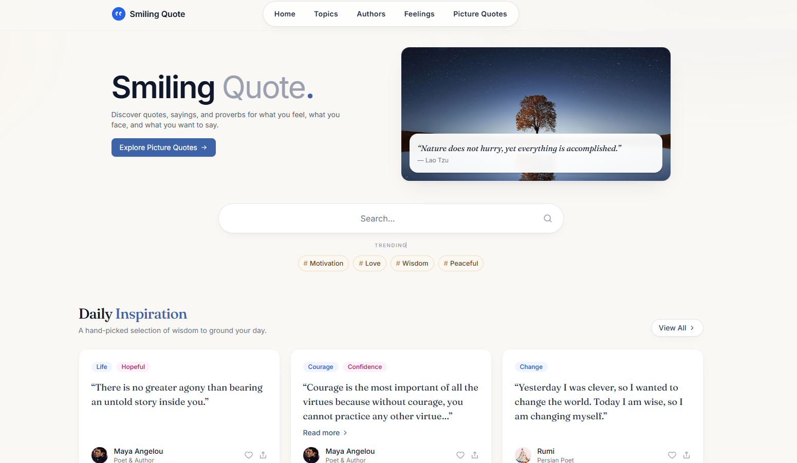 SmilingQuote screenshot 1