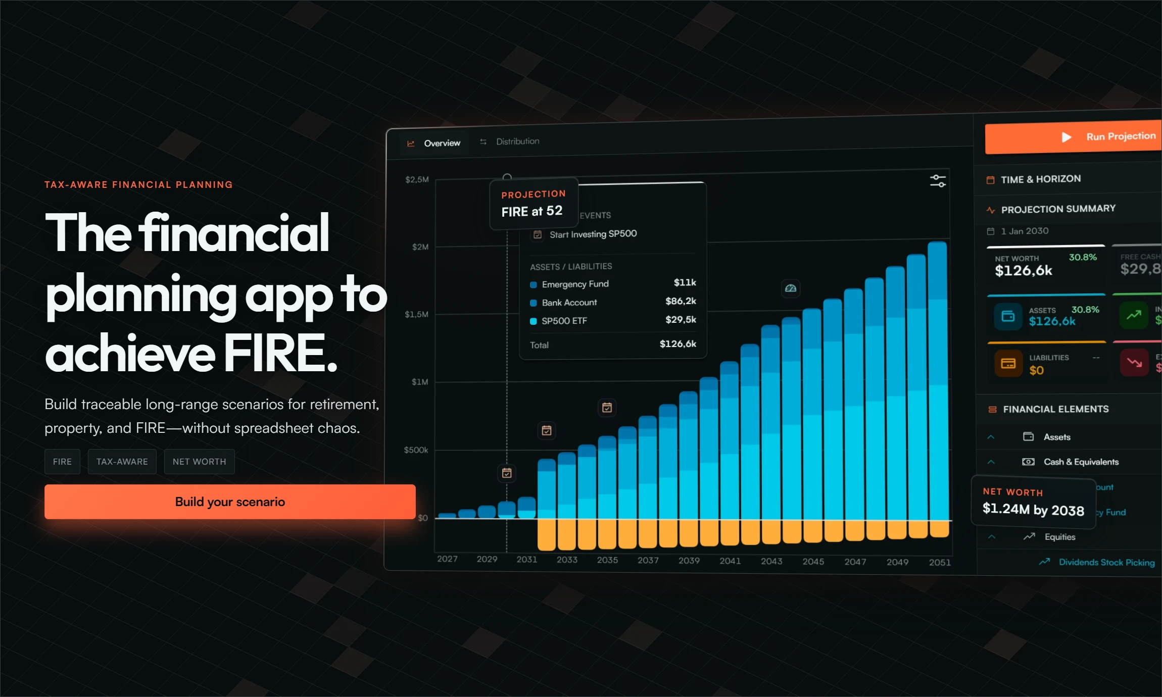 Fignis - The financial planning app for retirement, property, and FIRE website preview