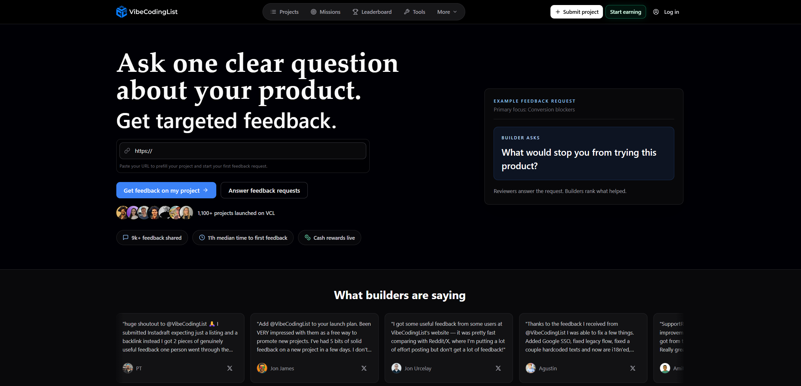 VibeCodingList preview