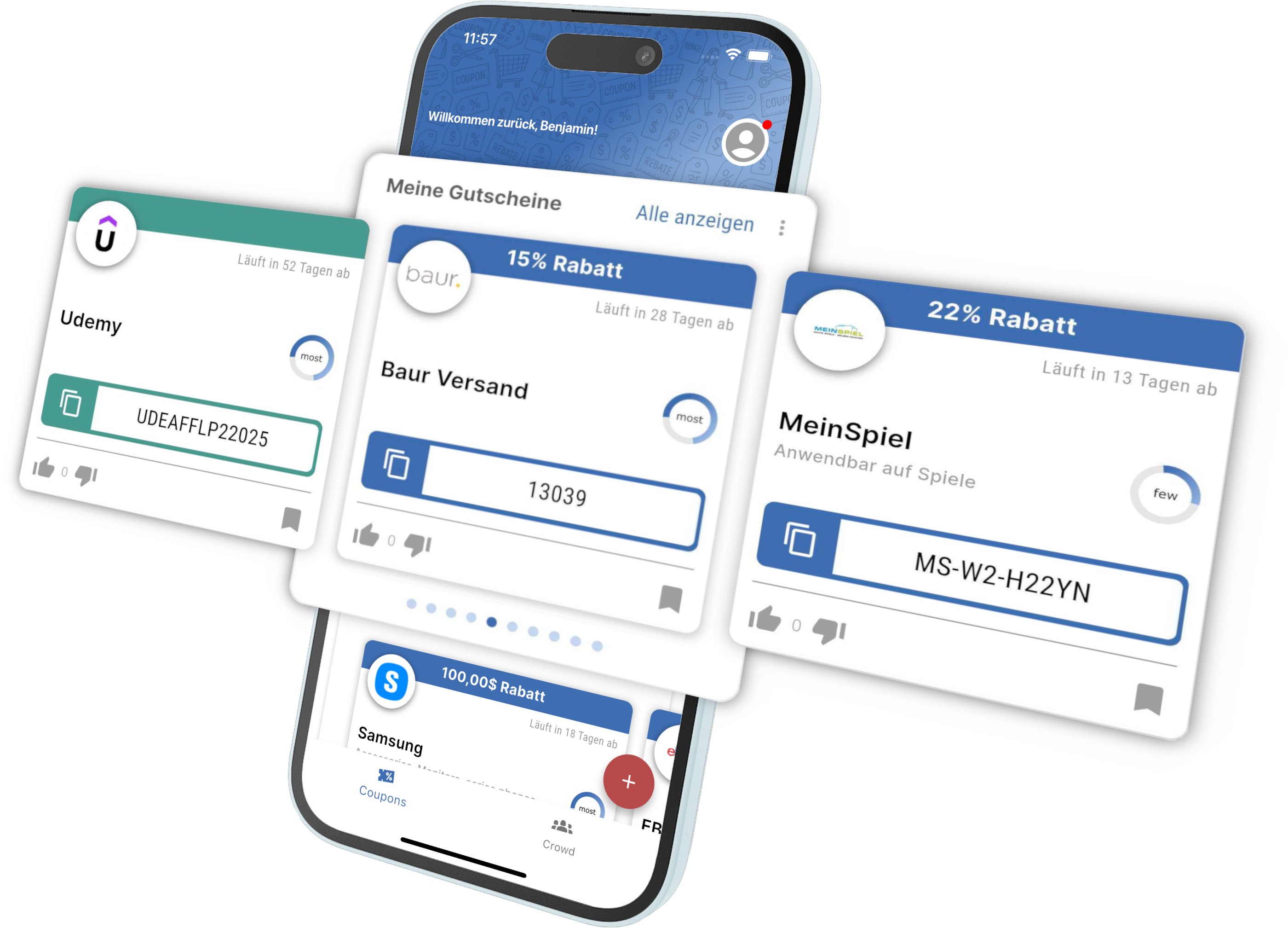 CouponCrowd App - Coupon Wallet website preview