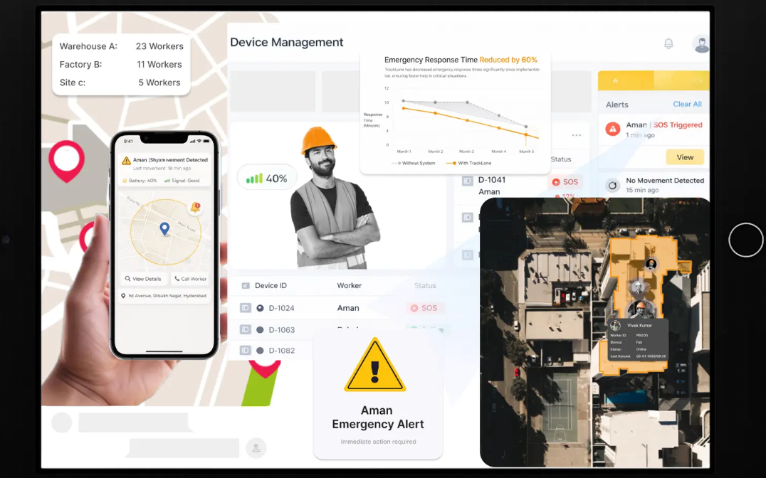 WP25 - Lone Worker Safety Device website preview