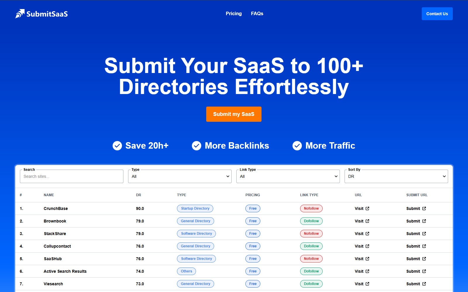 SubmitSaaS preview