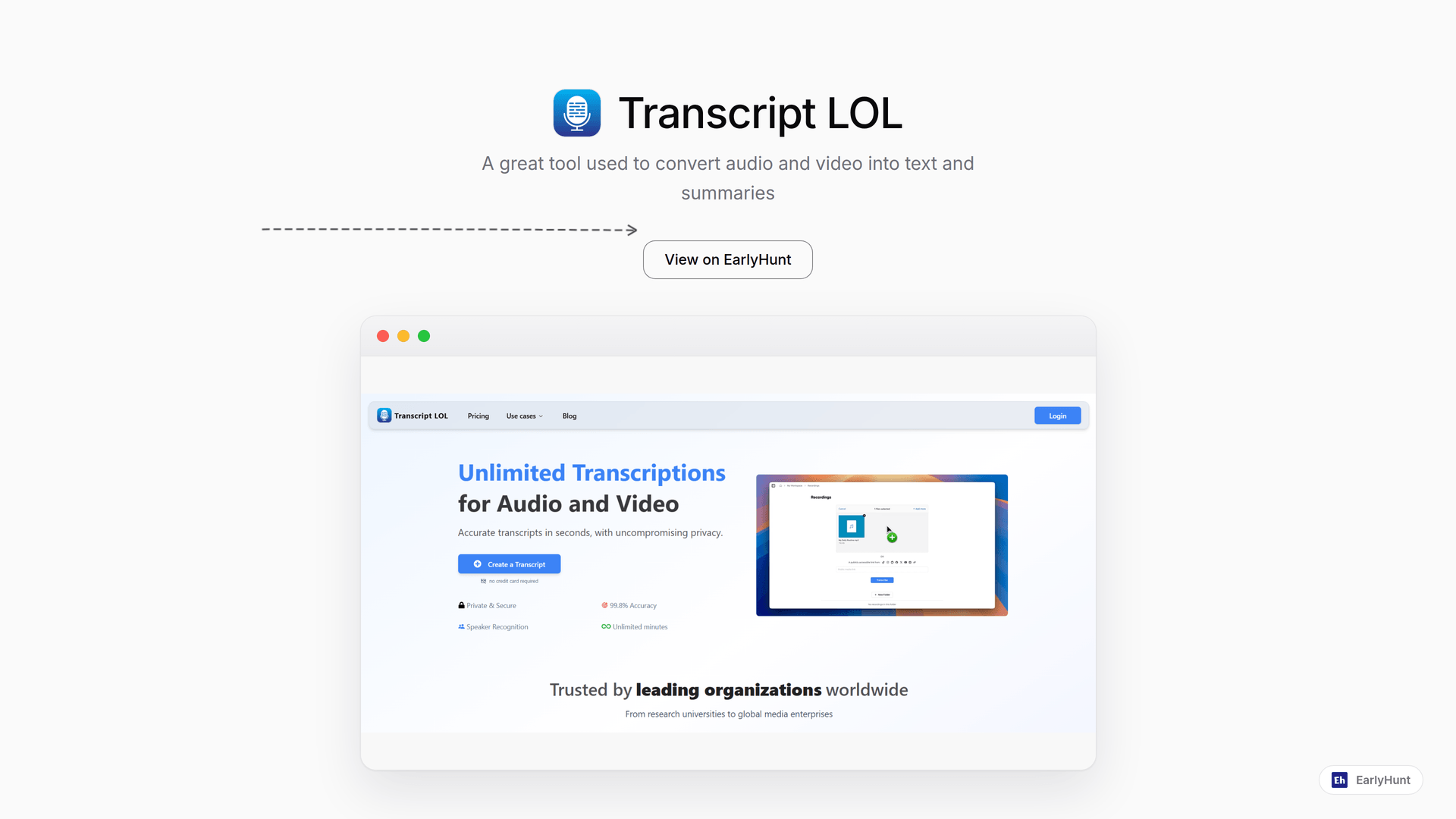 Streamlined Transcriptions with Transcript LOL for Small Teams