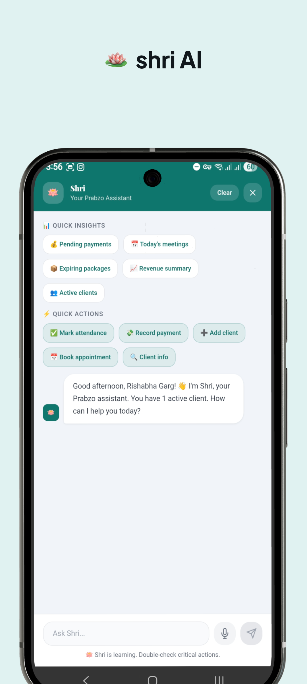 Prabzo — Freelancer Client Manager screenshot 1
