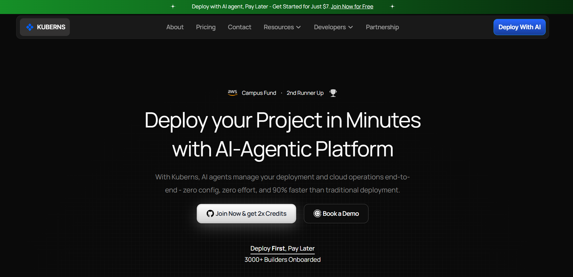 Kuberns: One-Click Agentic AI Cloud Deployment preview