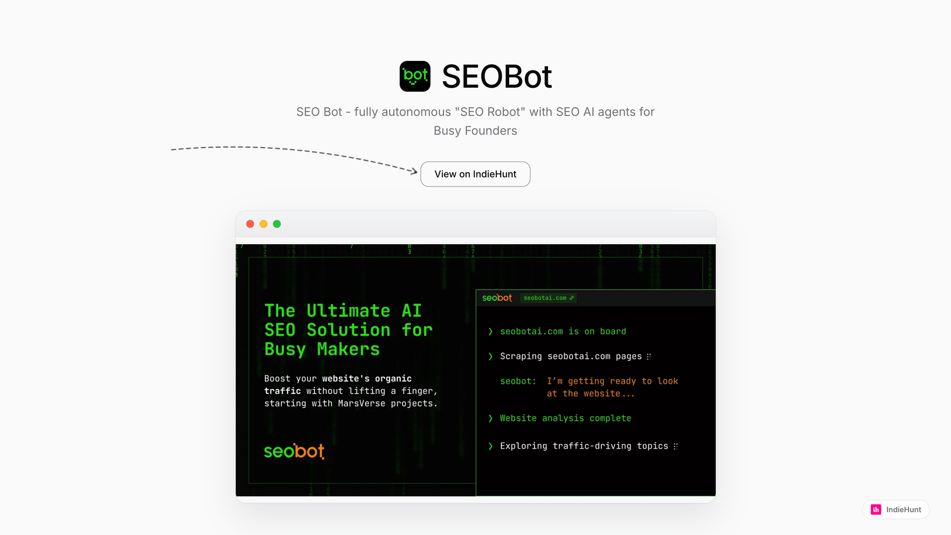Optimize SEO with SEOBot: AI-Driven Tools for Better Results