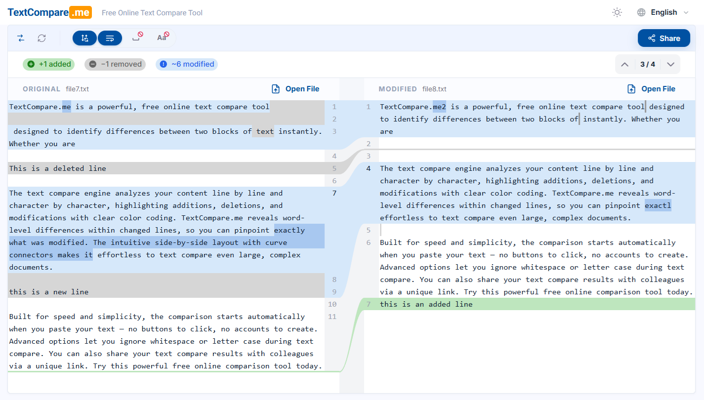 Text Compare for me! screenshot 1