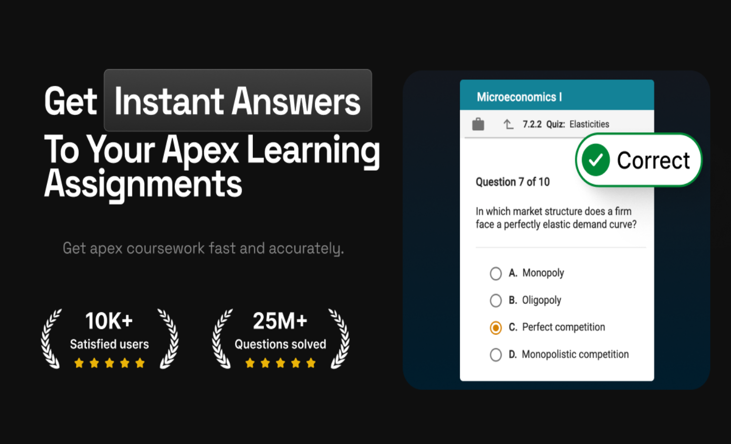 Apex Learning Answers Extension website preview