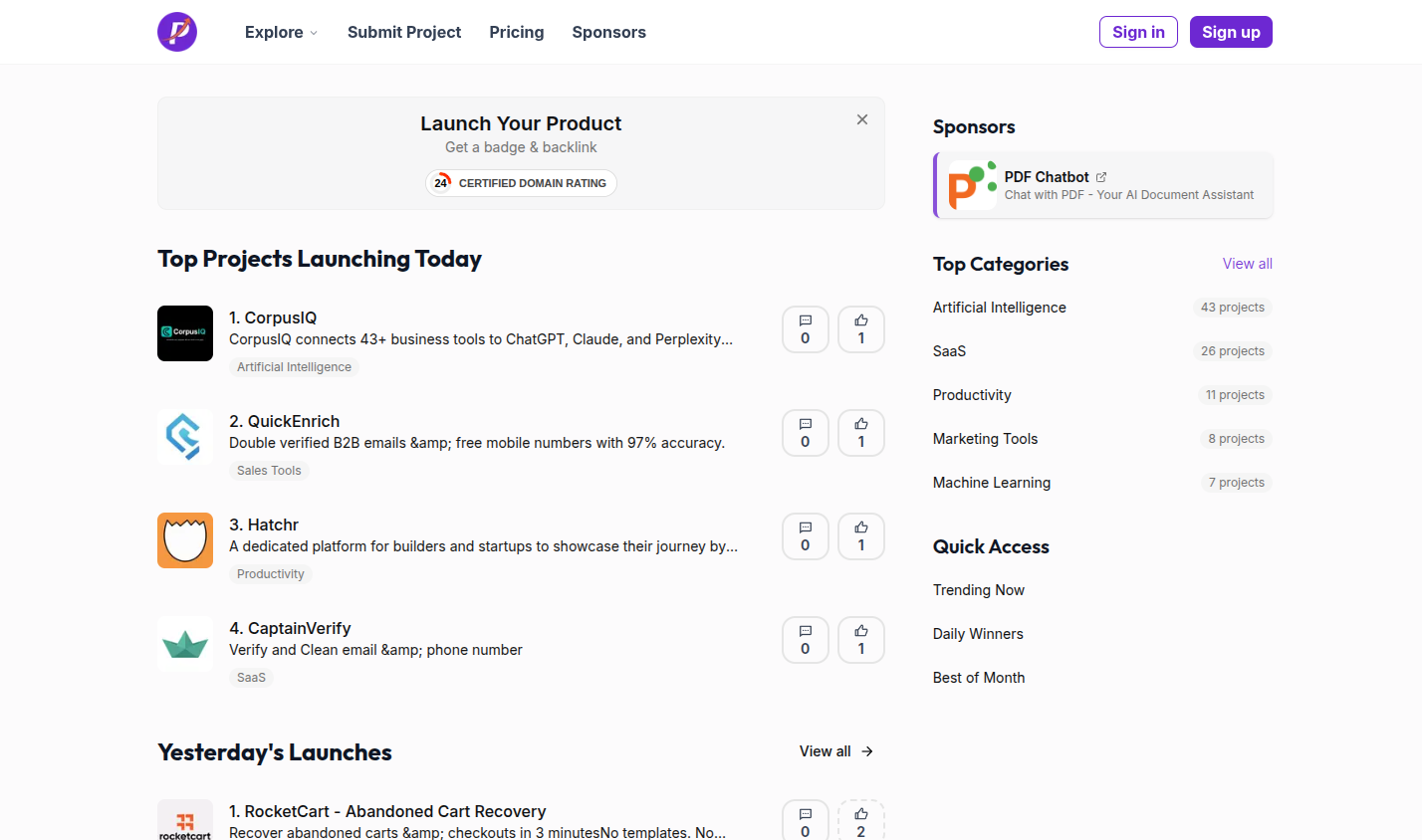 Product Launchify preview