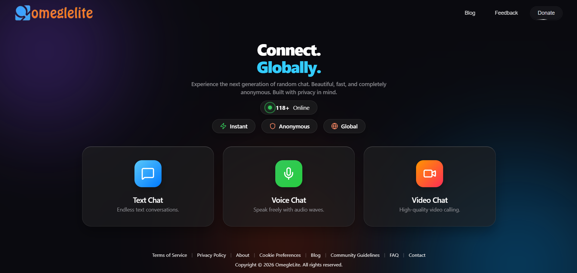 OmegleLite screenshot 1