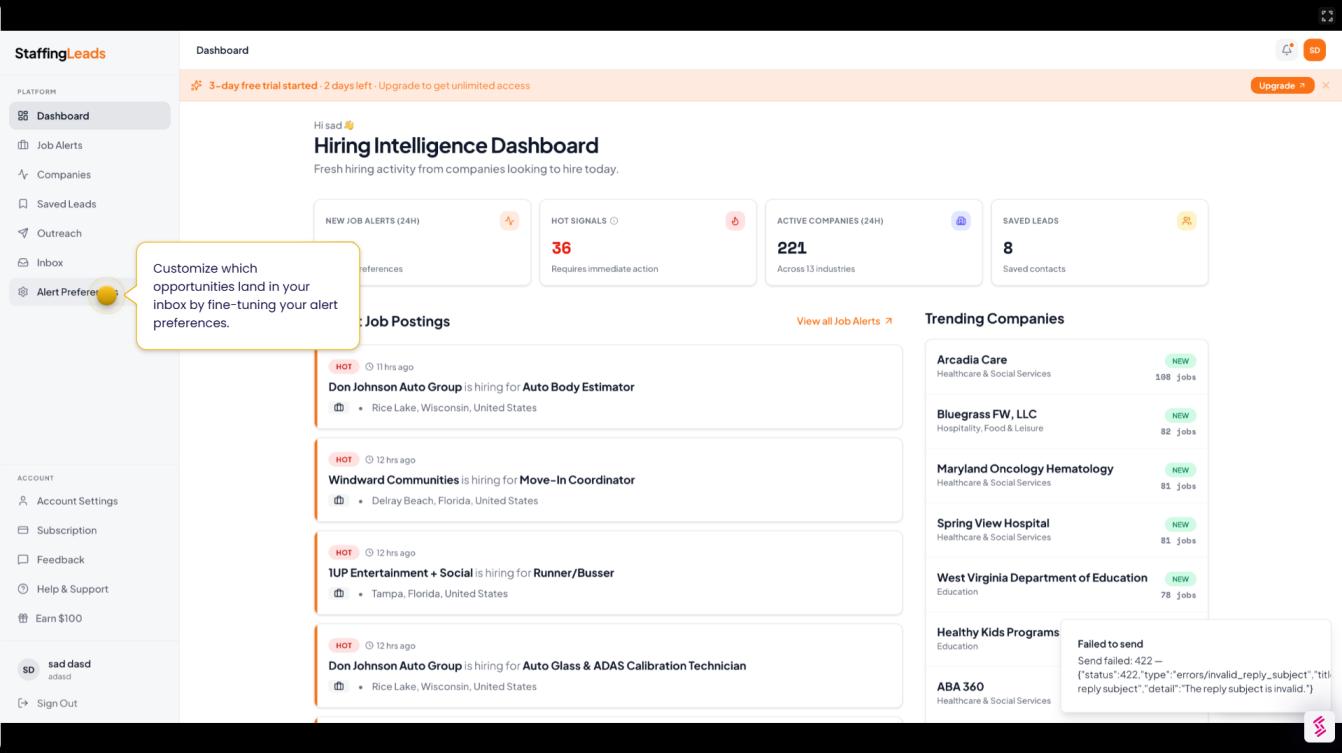Staffing Leads screenshot 1