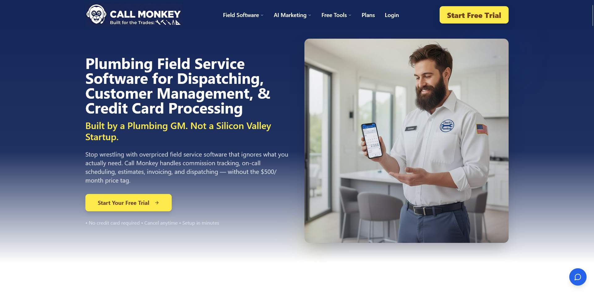 Call Monkey Home Service Software preview