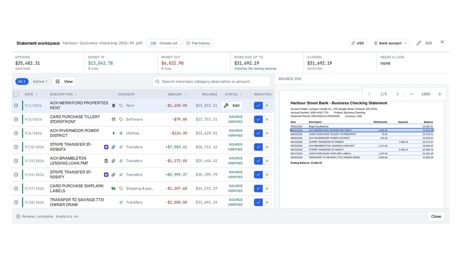 Bankflow preview