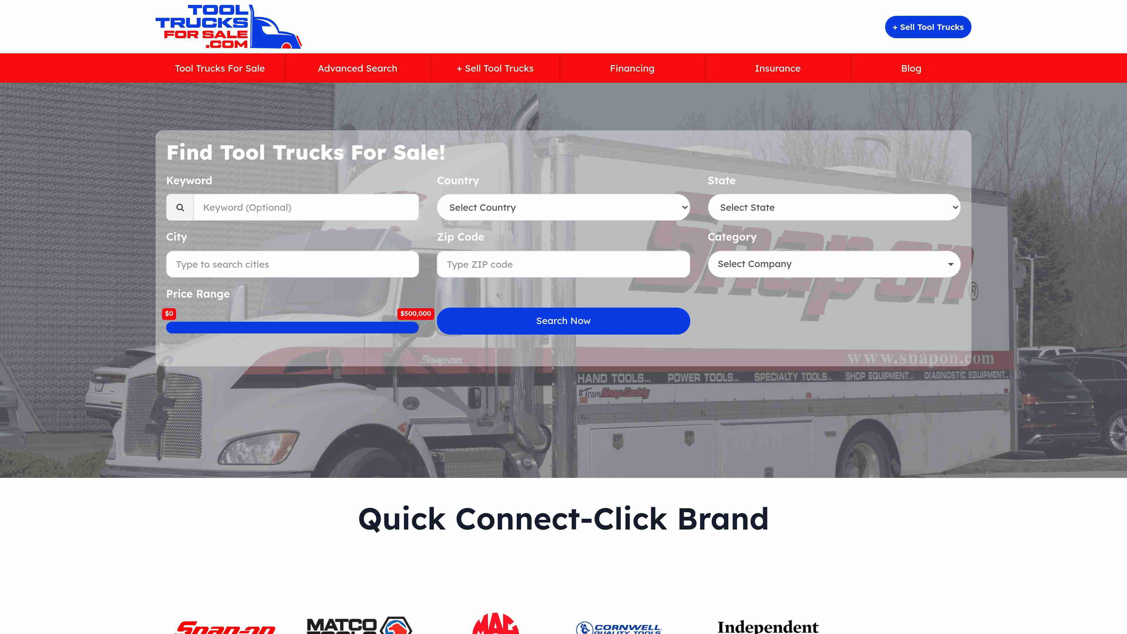 ToolTrucksForSale.com screenshot 1