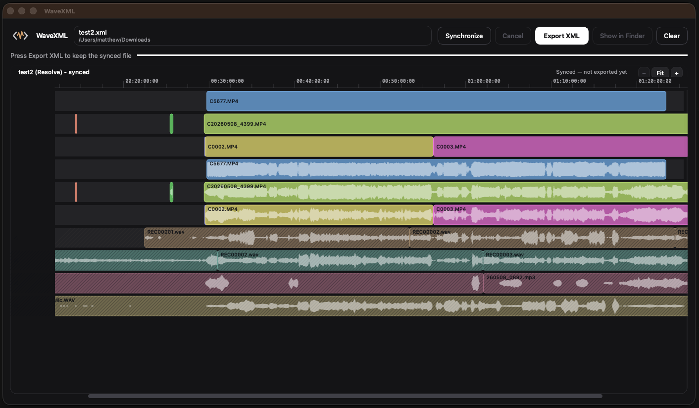 WaveXML screenshot 1