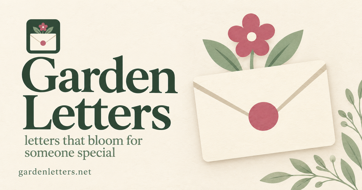 Garden Letters preview