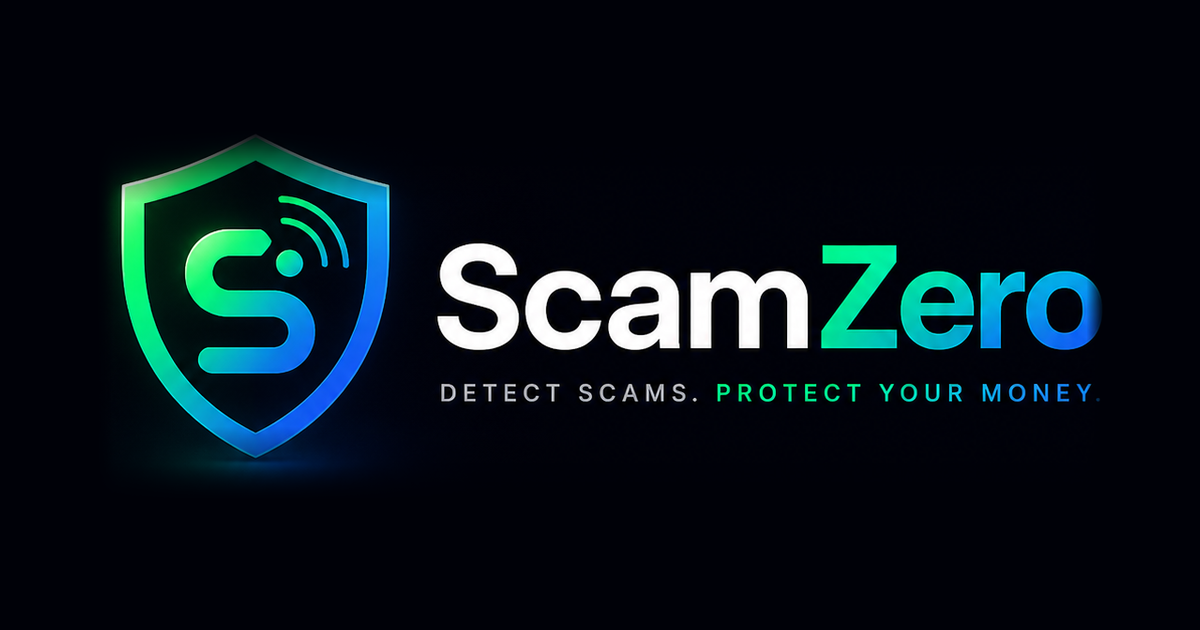 ScamZero website preview
