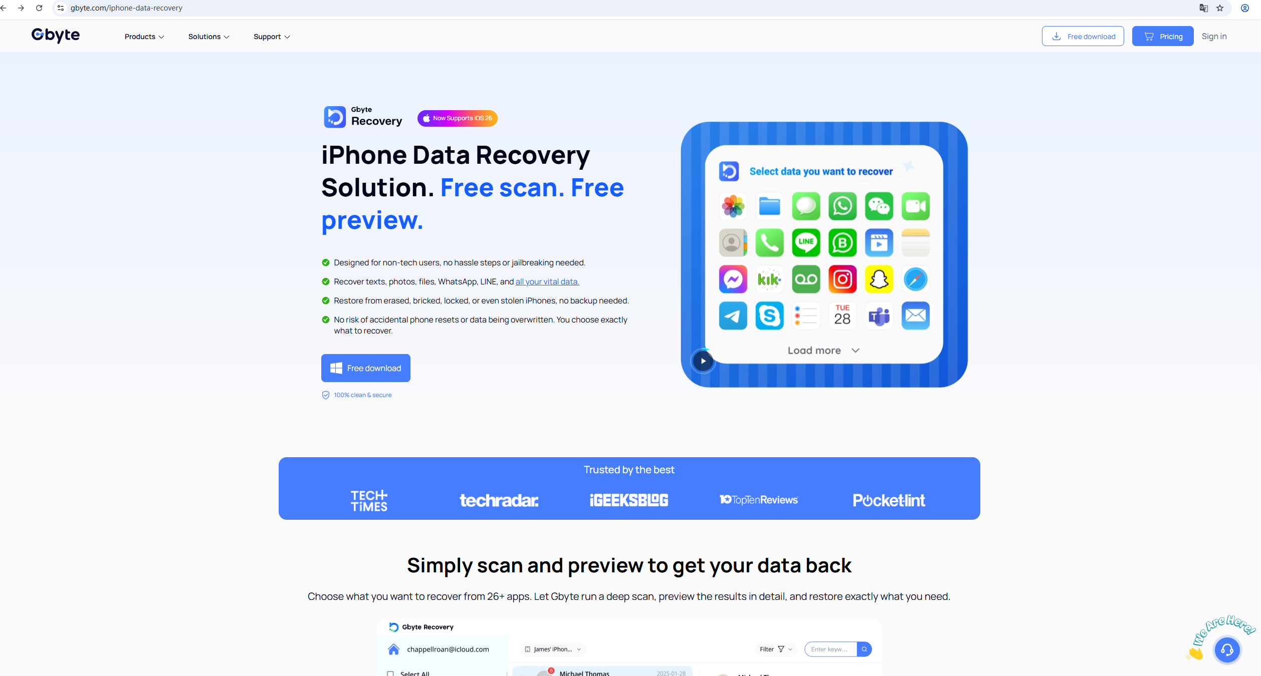 Gbyte Recovery screenshot 1