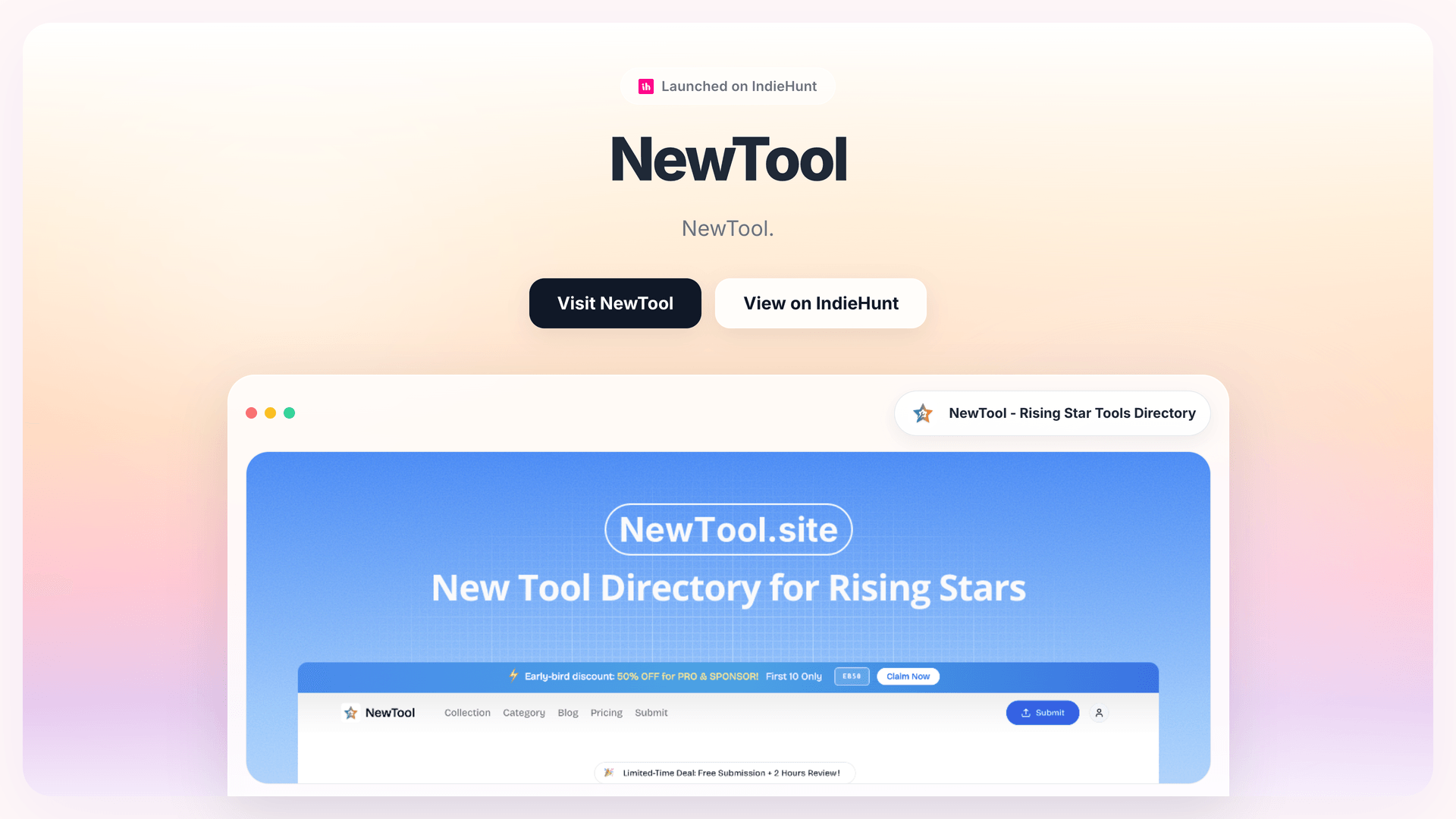 Streamline Tool Discovery with NewTool's Directory Platform