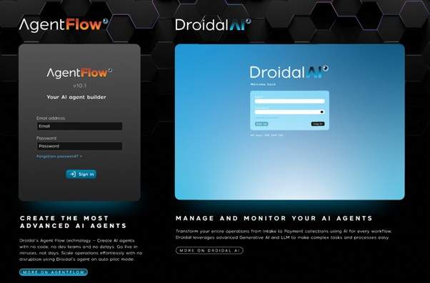 Droidal Insurance Verification AI Agent website preview