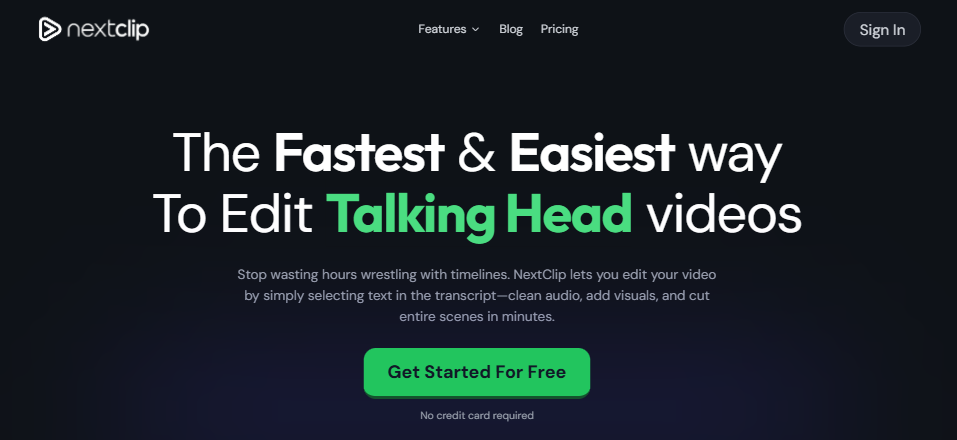 Turn your long-form videos into 10+ viral clips | NextClip website preview