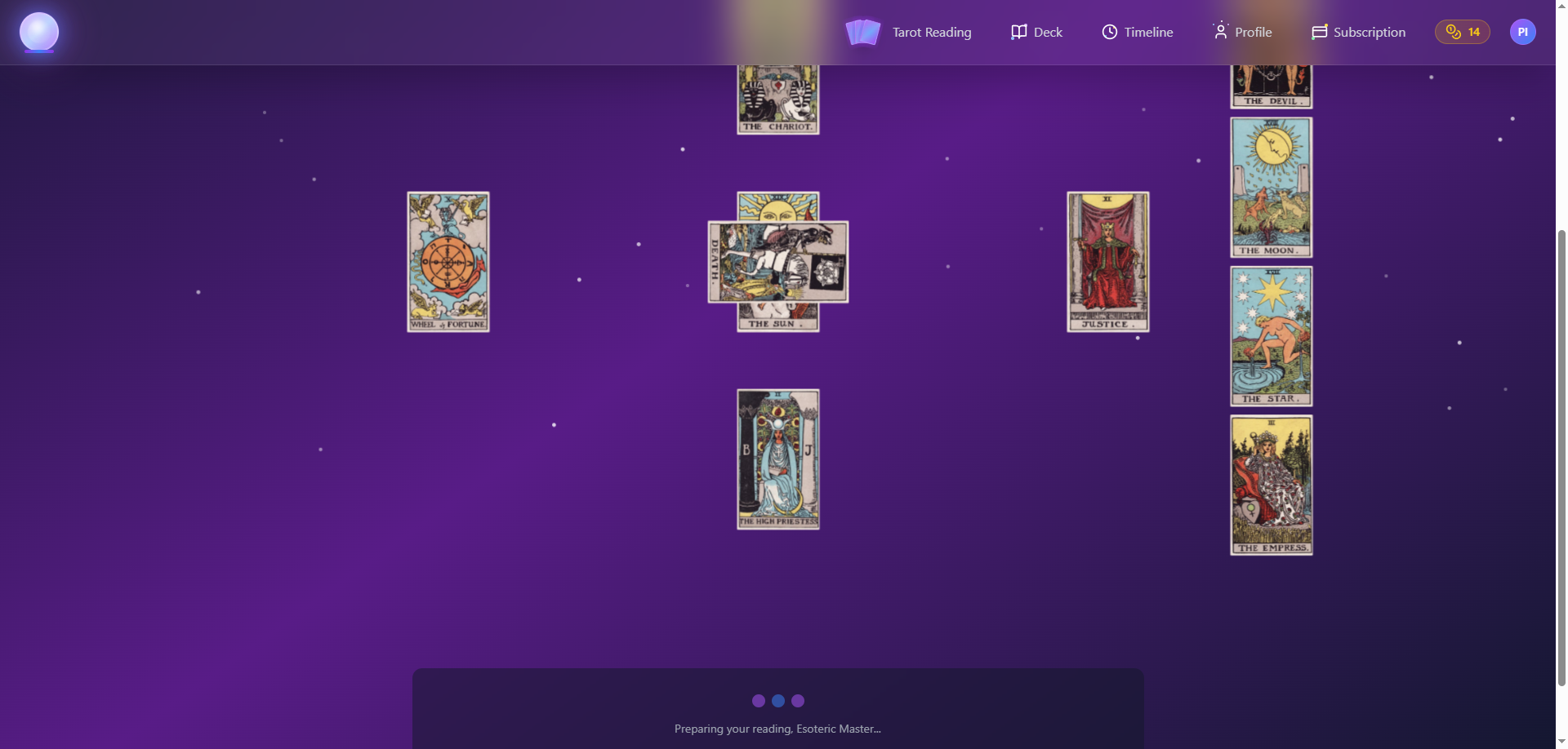 esotericAI features readings results.PNG